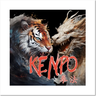 Kenpo Tiger & Dragon Posters and Art